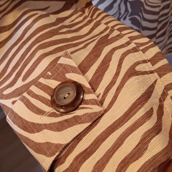 Vintage Silkland zebra print jacket - Picture 4 of 5